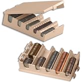 BankSupplies Clamshell Coin Holder Storage Box - Coin Sorter - Small &amp; Portable - Durable Build - Easy Counting - Great for Banks, Businesses, Shops &amp; Offices