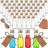 50 Pack (30ml) Mini Liquor Bottles Small Empty Spirit Bottle with Gold Caps Mini Sauce Clear Airtight Bottle for Party,Weddin