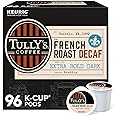 Tully's Coffee French Roast Decaf, Keurig Single-Serve K-Cup Pods, Dark Roast, 96 Count