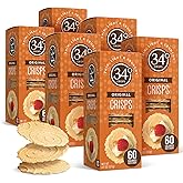 34 Degrees Crisps | Original Crisps | Thin, Light &amp; Crunchy Crisps, 6 Pack (4.5oz each)