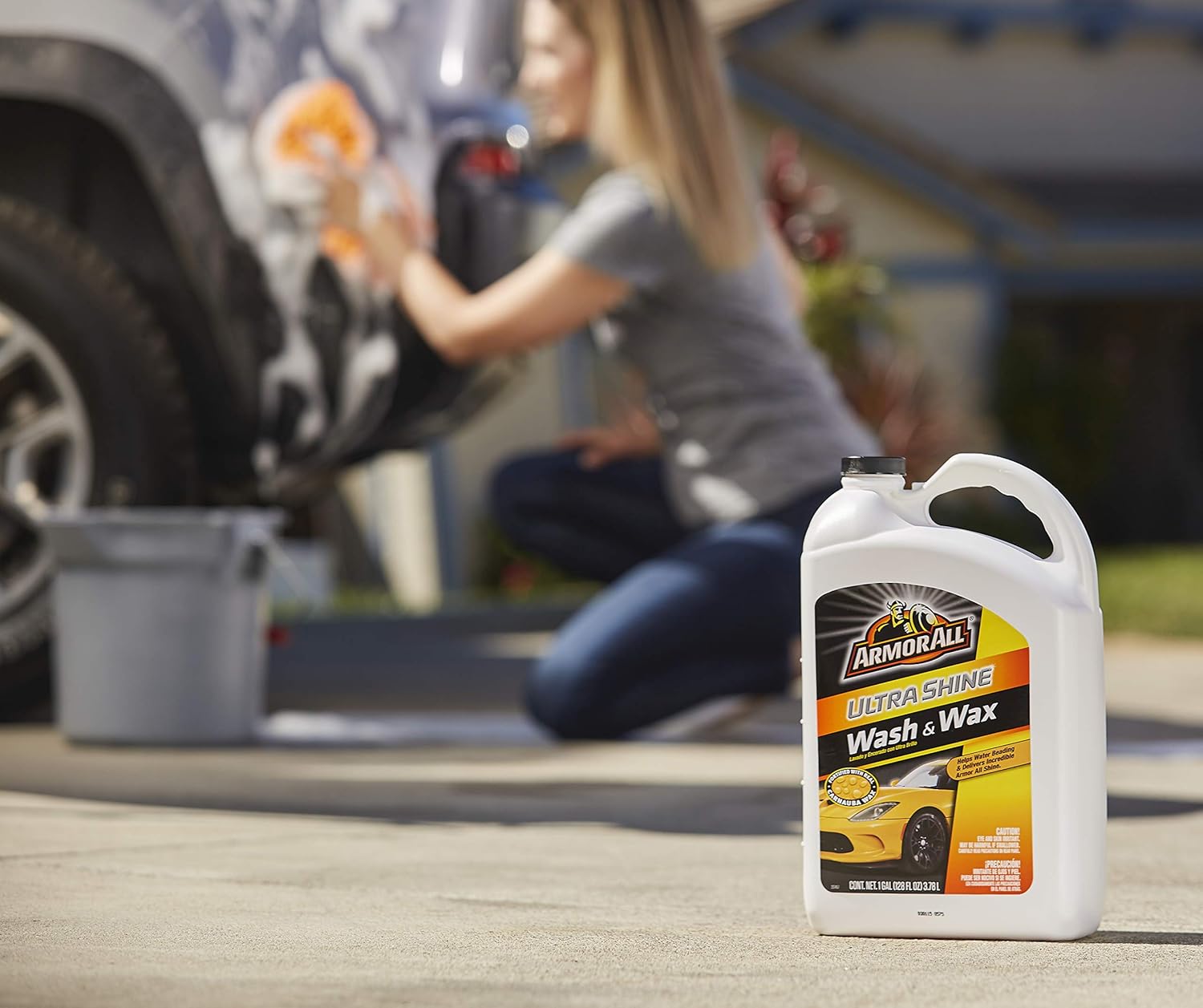 Armor All Car Wash & Wax Bottle, Cleaning for Cars, Truck, Motorcycle, Ultra Shine, 1 Gallon, 19268: Automotive