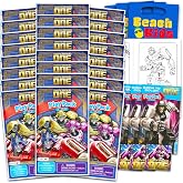 Transformers Party Favors for Kids Bundle - 24 Mini Activity Packs | Optimus Prime Mini Play Packs with Coloring Books, Stickers, Goodie Bags, More | Bulk Transformers Birthday Party Supplies
