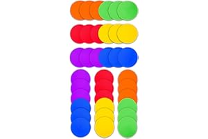 Vhxorrz Spot Markers 9/10 Inch Floor dots Non-Slip Rubber Agility Markers Flat Field Cones for Gym/PE Soccer Football, Basketball Training Markers,School Activities, Exercise Drills, Dance Practice