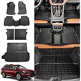 Rongtaod Floor Mats Compatible with 2020-2025 Subaru Outback Trunk Mat Cargo Mat Cargo Liner Back Seat Cover Protector 2024 Outback Accessories (Trunk Mat+Backrest Mats+Floor Mats)