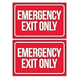 Emergency Exit Only Sticker Signs