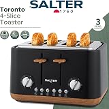 Salter Toronto Kettle and Toaster Set 1.7 L 4-Slice Wide Slots 3000W view 4