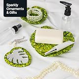 Hemway Glitter Lime Green Holographic 110g Shaker - Super Chunky Craft Glitter view 7