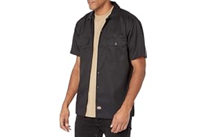 Dickies Mens Flex Relaxed Fit Short Sleeve Work Shirt