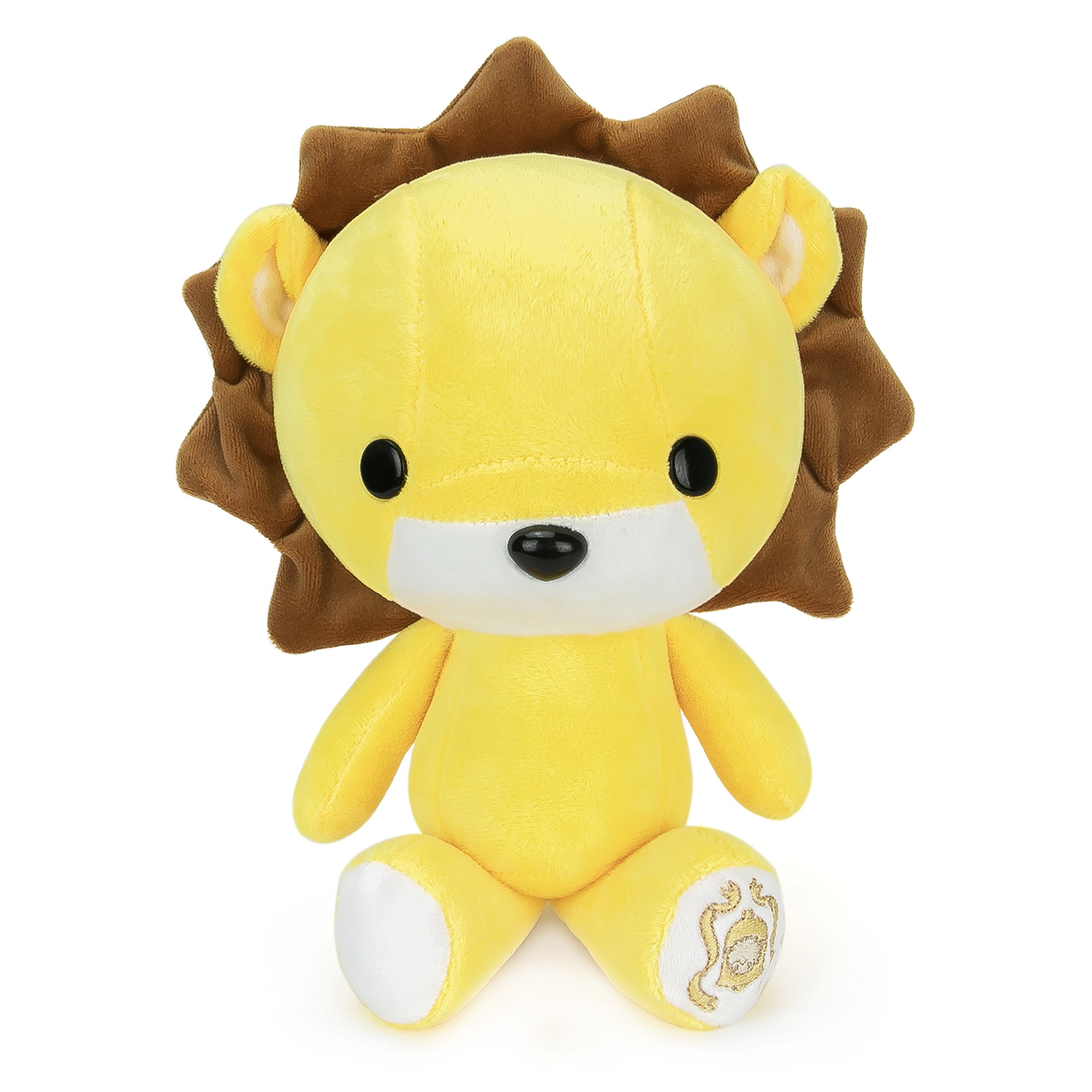 Bellzi Yellow Lion Cute Stuffed Animal Plush Toy Adorable Soft Lion