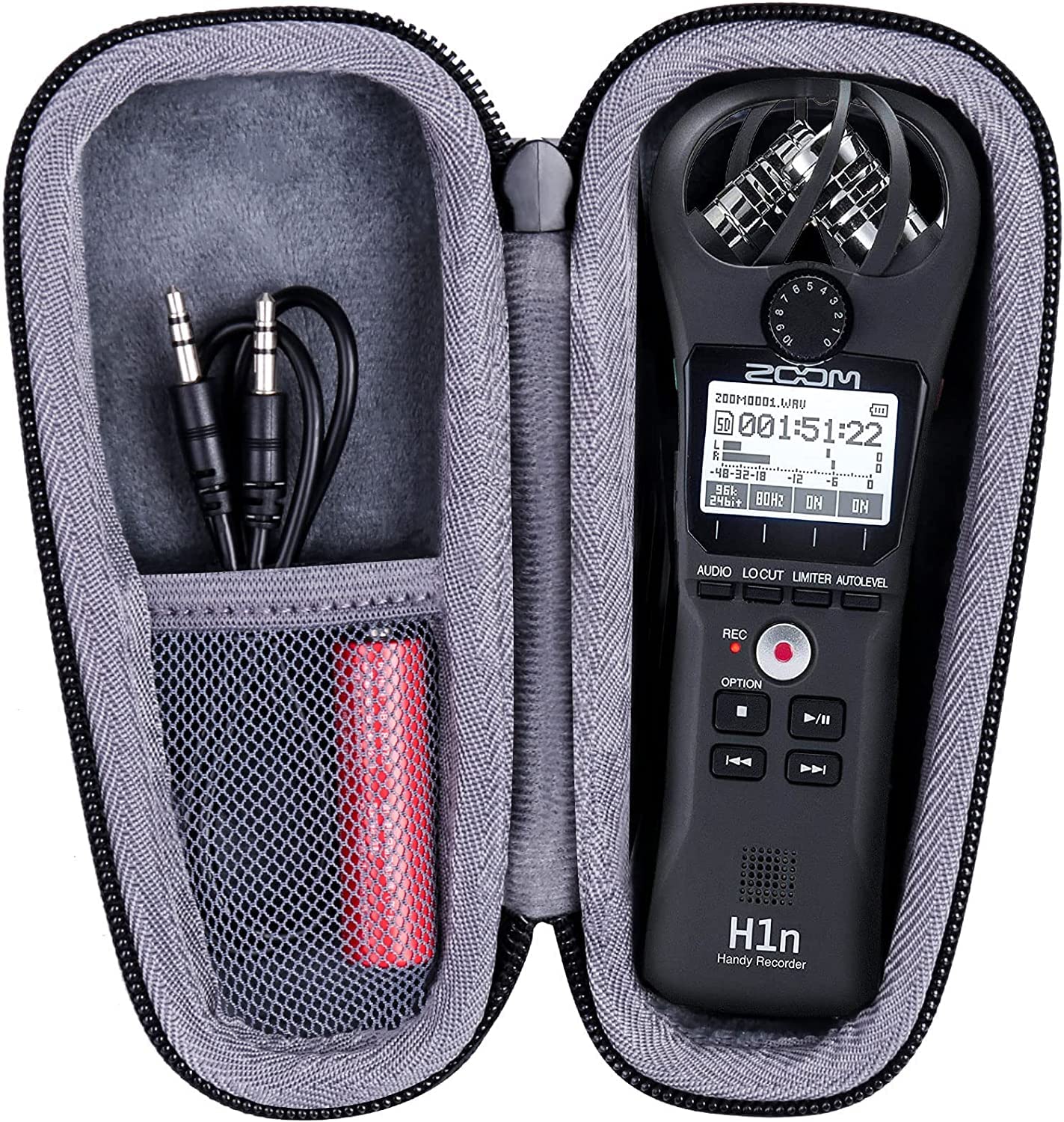 co2CREA Hard Storage Carry Travel Case for Zoom H1n H1 Portable Digital Handy Recorder(Case Only,Without Recorder)
