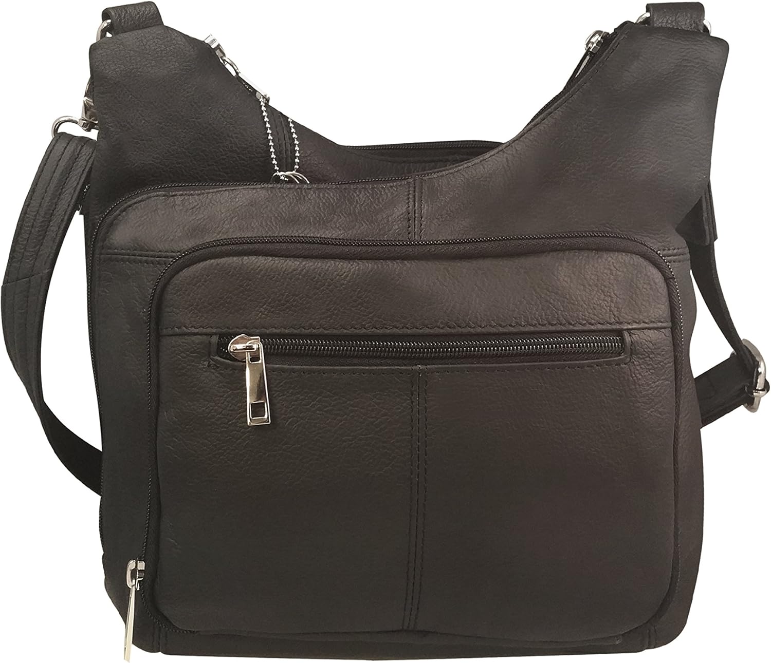 Roma Leathers Gun Concealment Purse Cowhide Leatherp Black