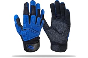 SCALE WEAR DESIGN Stealth Padded Football Lineman Gloves – Black, Battle College Lineman, Be a Villain Not a Joker with Padded Stealth Football Gloves with Padded Protection, Youth, Kids, Men, Boys, Small to XXL Sizes