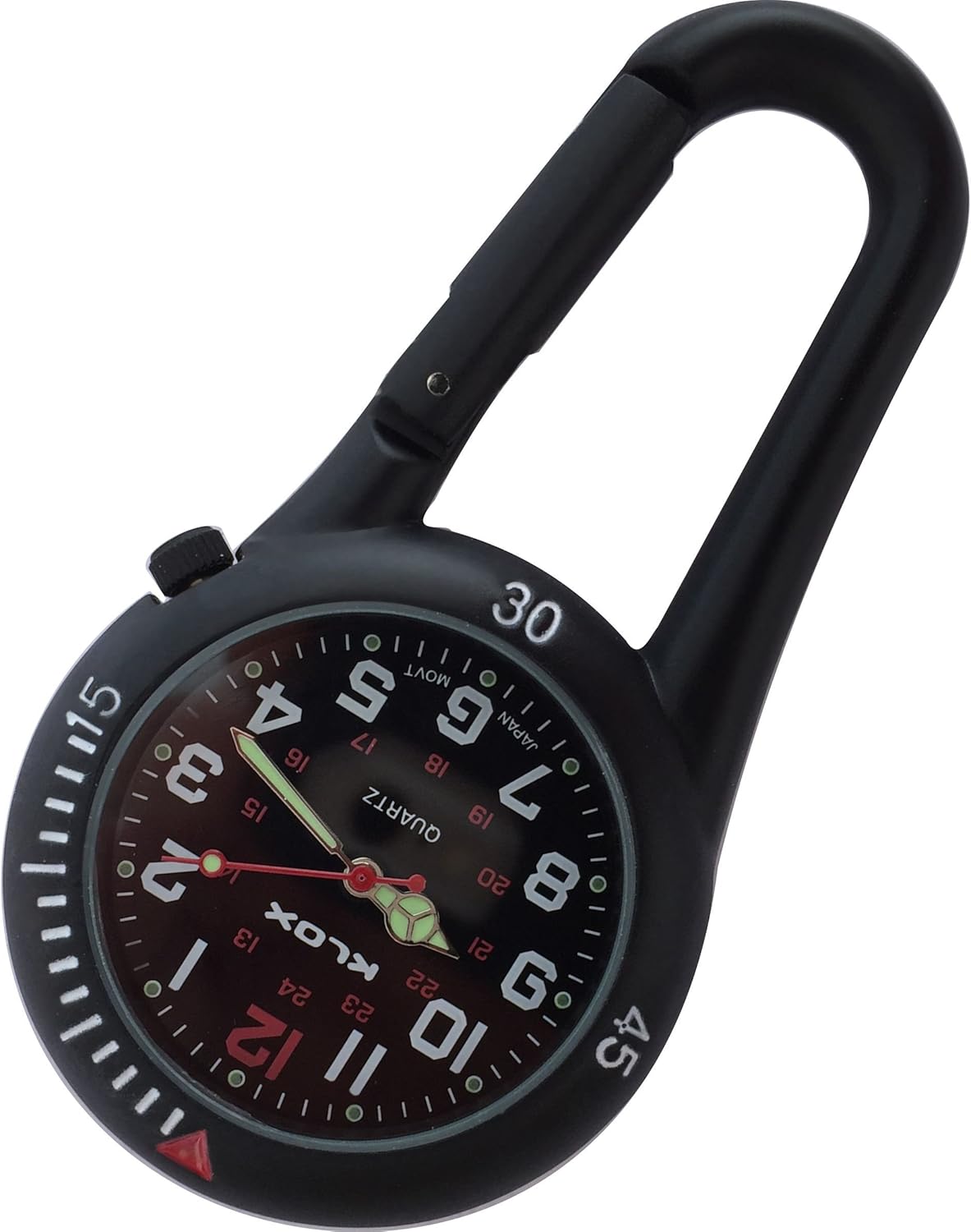 Clip On Watch Black with Black Dial Watches