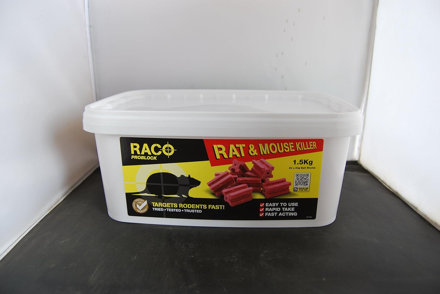 Raco Problock rat and mouse killer bait blocks 50 x 30g blocks pest