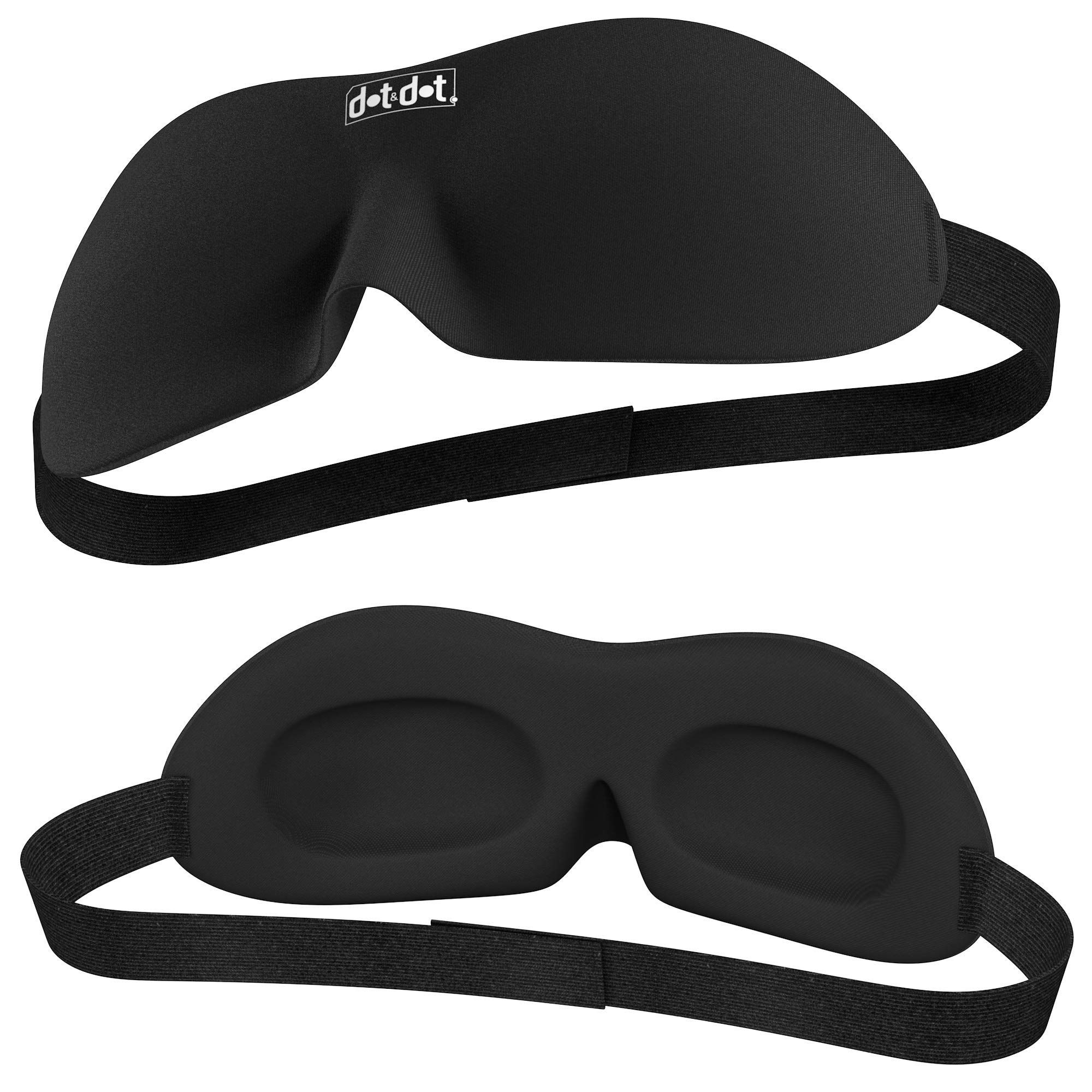 Luxury Contoured Travel Sleep Mask Goggles Comfortable, Does Not