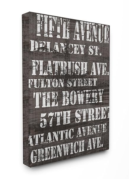 Amazon Com Stupell Home Decor Fifth Avenue Distressed New York