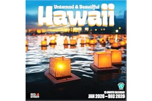 RED EMBER Untamed & Beautiful Hawaii 2026 Wall Calendar 12 Month | Thick & Sturdy Paper | Holiday Gift | Tropical Island Travel Calendar 2026