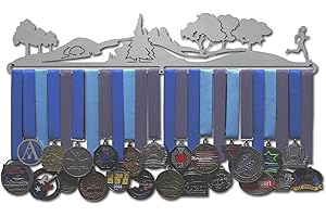 Allied Medal Hangers - Trailscape - Male or Female Runner - Multiple Variations Offered - Sports Awards Holder Display Hanger Rack