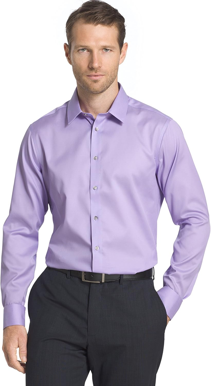 Calvin Klein Men's Dress Shirts Slim Fit Non Iron Solid at  Men’s Clothing store