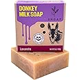 SNOAP Lavender Bar Soap, Made with Donkey Milk, Natural and Organic Ingredients. Gentle Soap – For All Skin Types – 5oz Bar