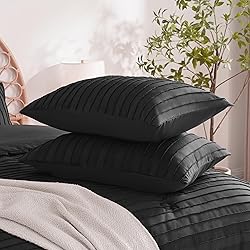 JELLYMONI Pillowcases King Size Black 2 Pack Boho