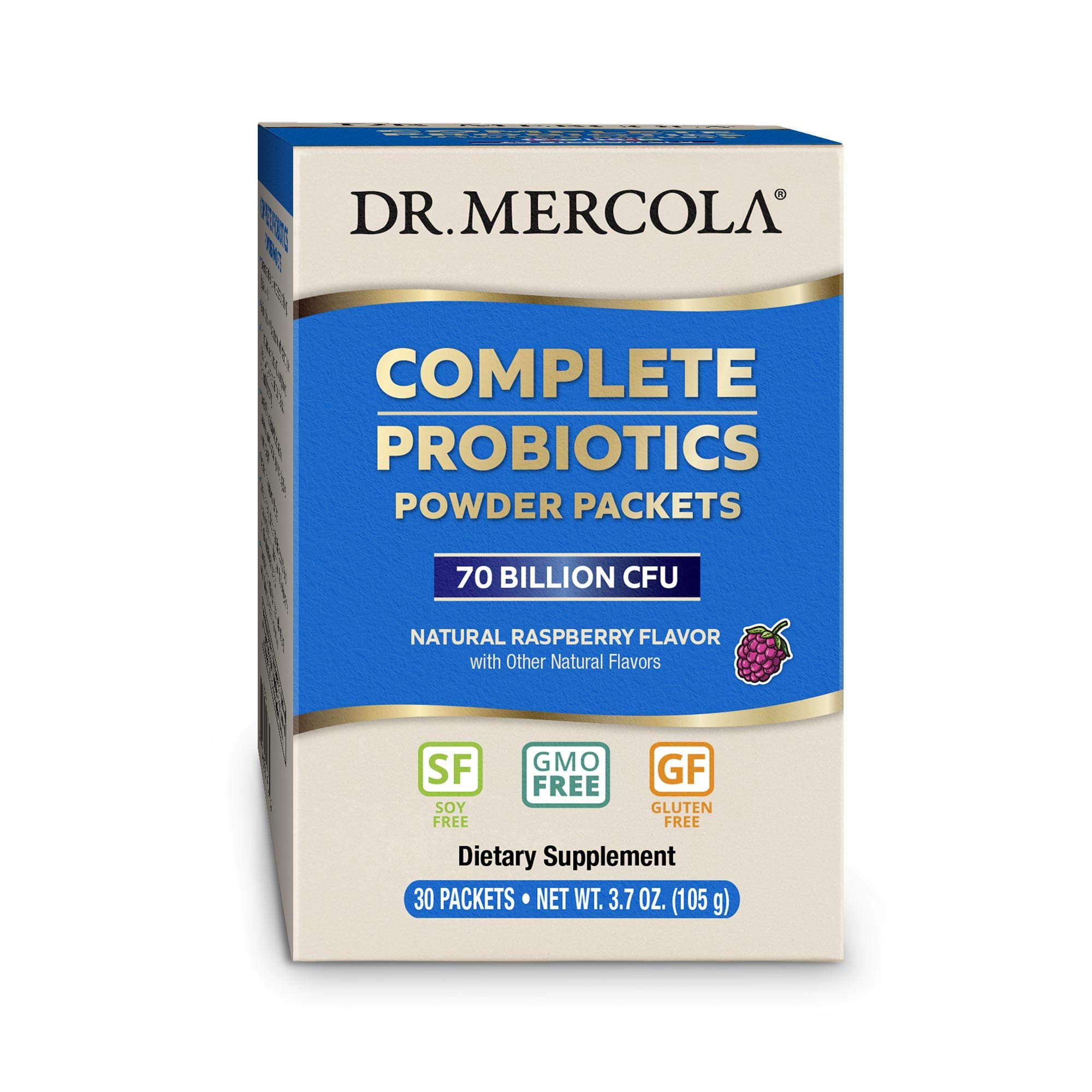 Complete Probiotics Powder Packets (Natural Raspberry Flavor)