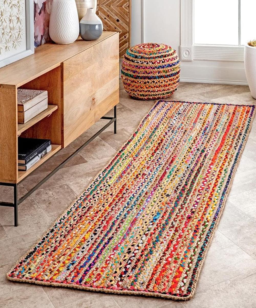 Buy GB Premium Bedside Runner Collection, Braided Reversible Carpet