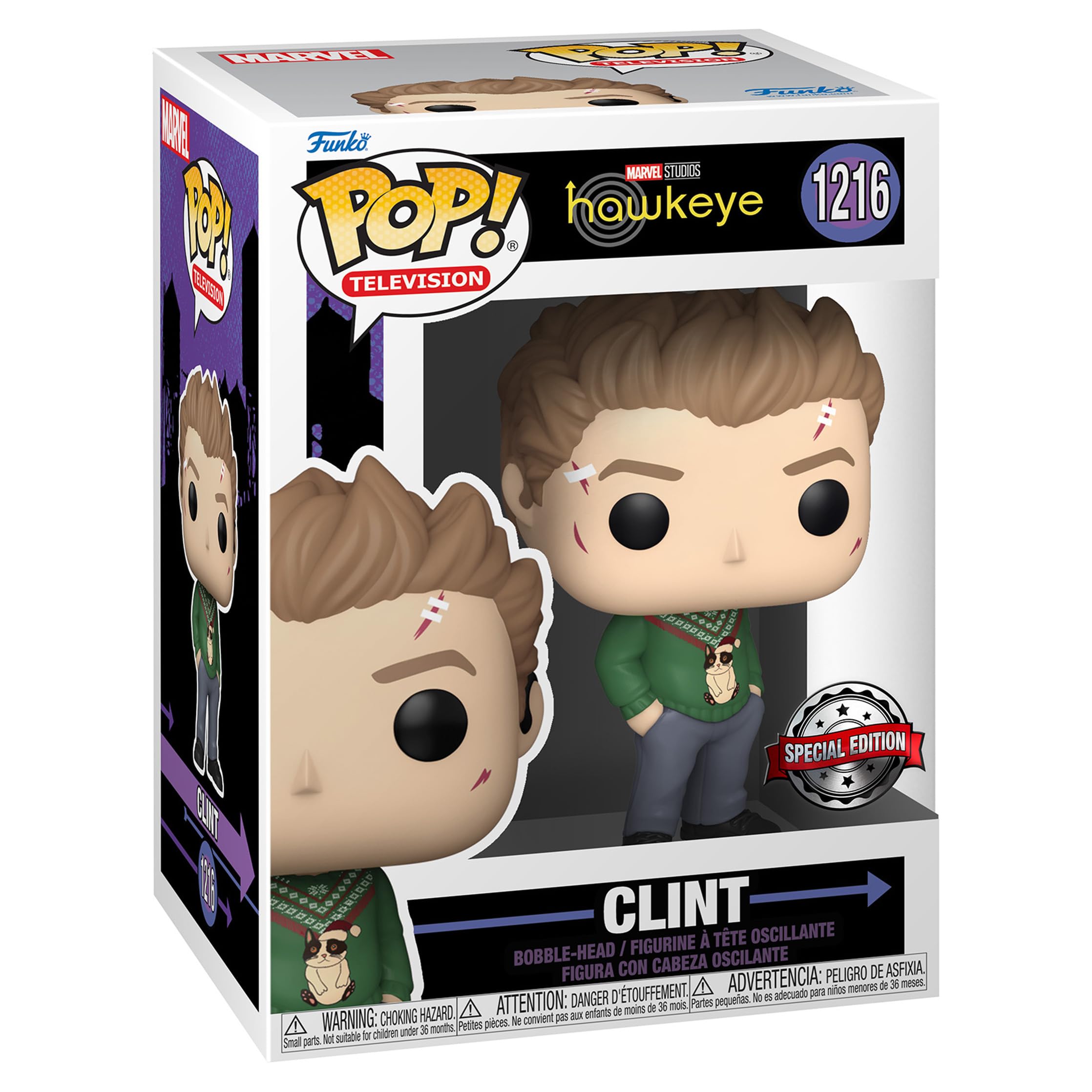 Funko POP! #1216 Hawkeye - Clint Barton Christmas Sweater Pop! Vinyl - Target Exclusive