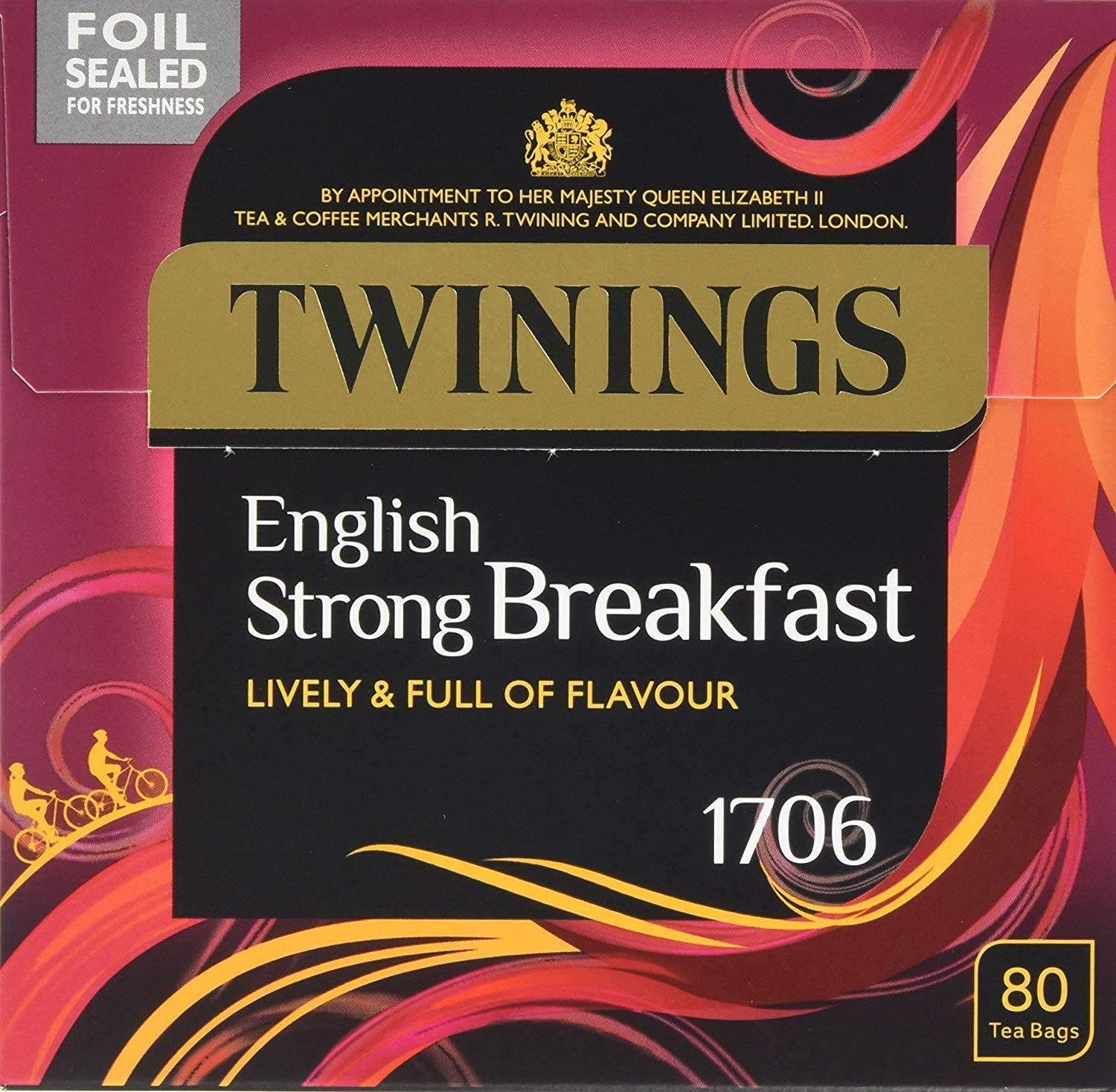 Twinings English Strong Breakfast Tea, 320 Tea Bags (Multipack of 4 x