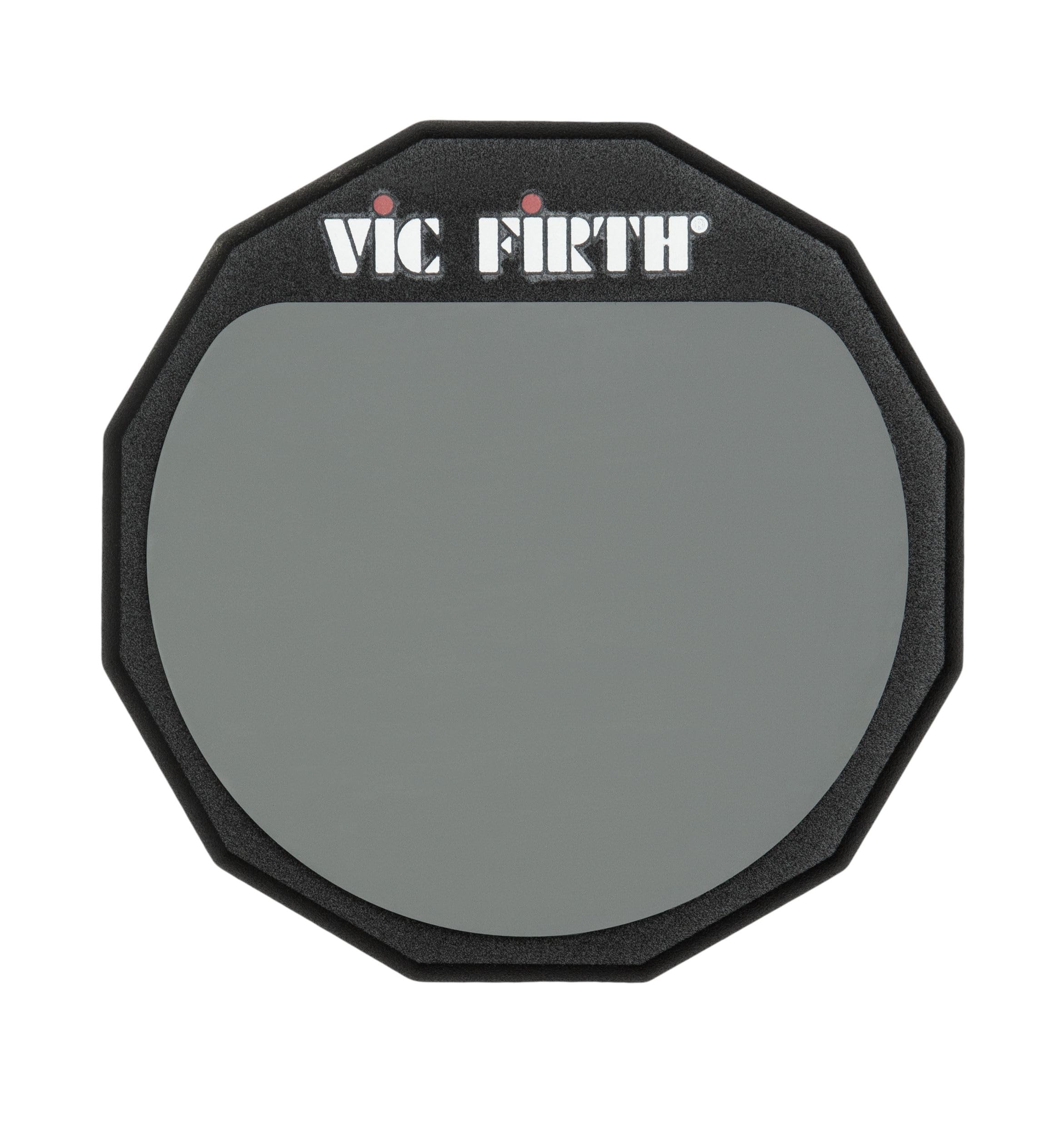 Vic FIrth - Double Sided Drumstick Practice Pad with VF logo - 6” Diameter