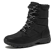 Lands' End Expedition Insulated Winter Boots for Men, Lace Up or Slip On Waterproof Mens Snow Boots, Medium or Wide Width Men's Shoes Size 8 to 13, Black, Brown, Green or Grey