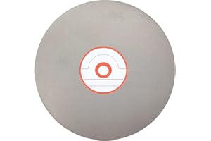 CAQUXIL Diamond Flat Lap Disc 6 Inch 600 Grit, 1/2 Inch Arbor, Diamond Flat Lap Wheel for Gemstone Glass Ceramics, Grinding Sanding Disc, Lapping Polishing Disc