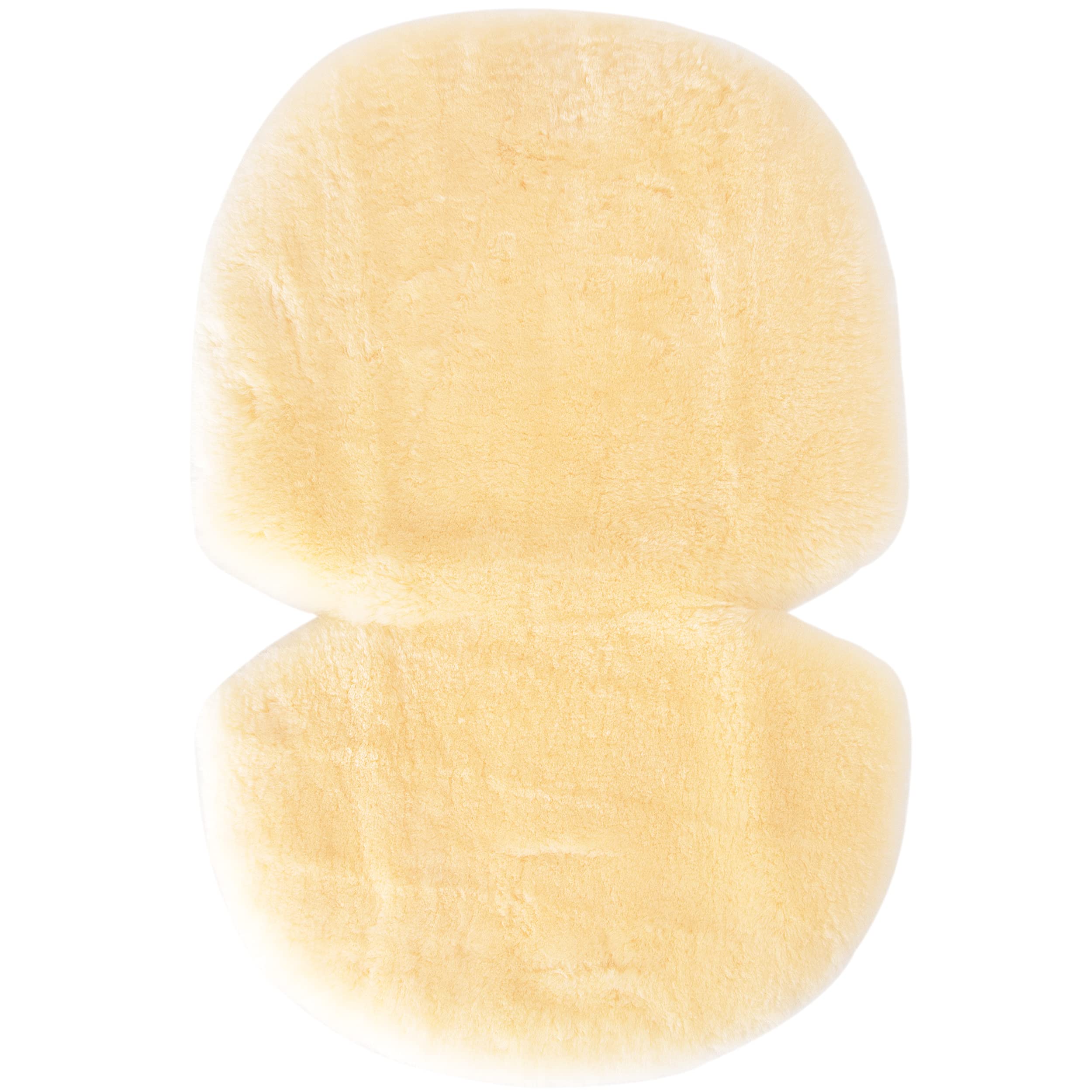 Merauno® Baby Sheep Wool Liner Lamb Wool Insert for Pram, Pushchair, Buggy, Stroller Car Seat Insert Medical Tanned Beige (27"×18" inches)