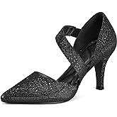 mysoft Women's Pointed Toe Low Stiletto Heel Dress Pumps Shoes - Available in Wide Sizes