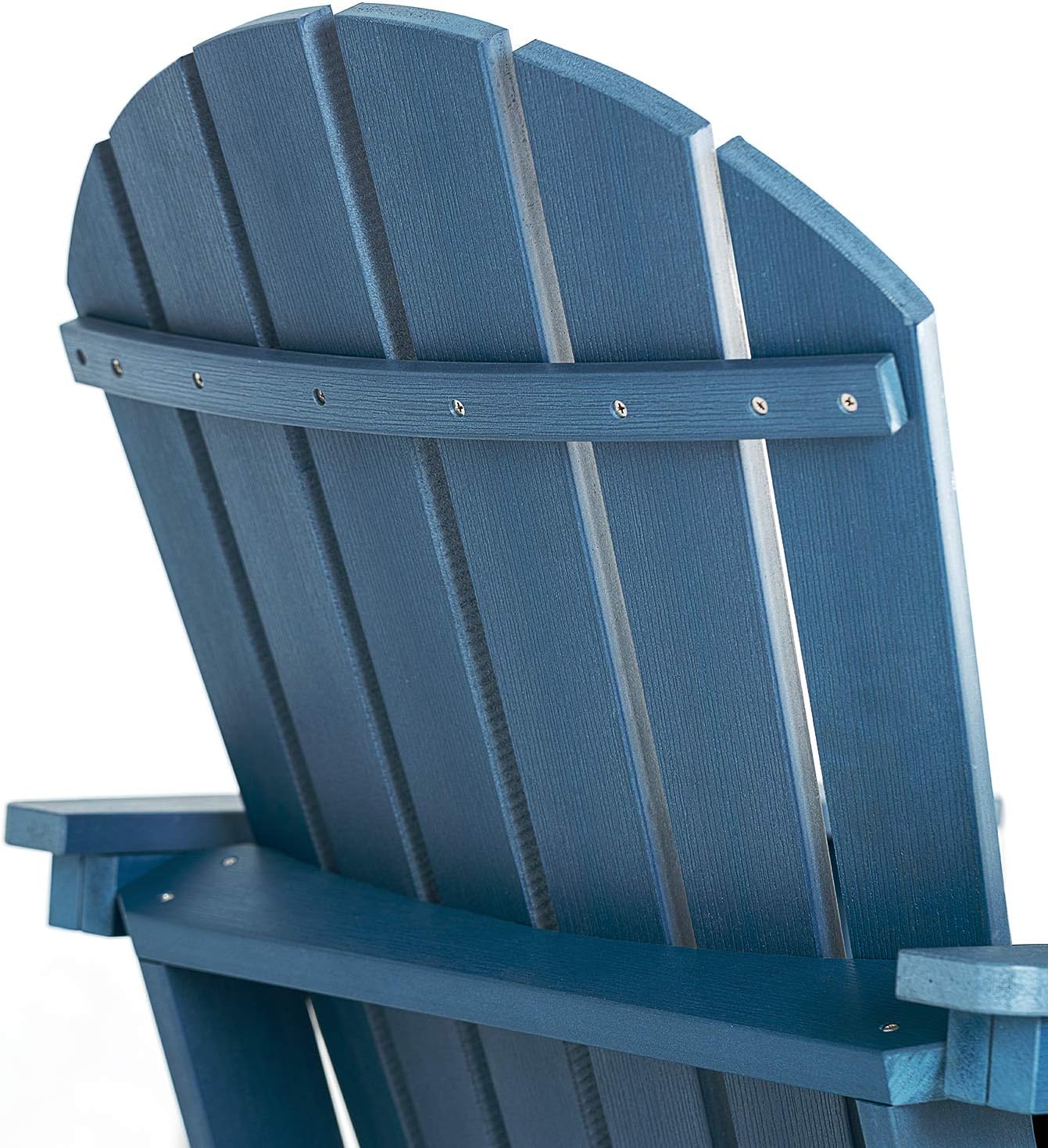 SERWALL Adirondack Chair | Adult-Size, Weather Resistant for Patio Deck Garden, Backyard & Lawn Furniture | Easy Maintenance & Classic Adirondack Chair Design (Blue) : Garden & Outdoor