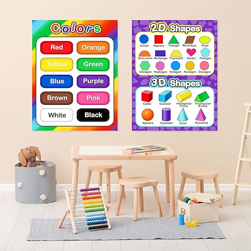 16 Pieces Educational Posters For Elementary Middle School...