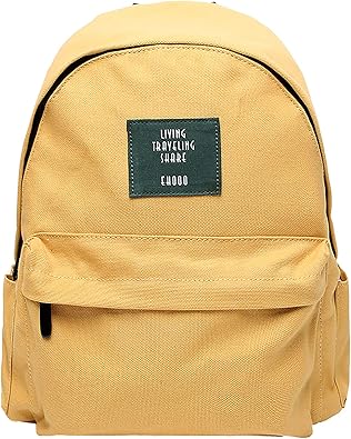 Amazon Surchar リュック レディース 大人 可愛い 軽量 バッグ リュックサック おしゃれ かわいい 大容量 バックパック 帆布 軽い 韓国 女性 女子 高校生 ママバッグ マザーズバッグ 背面ポケット イエロー Surchar レディース