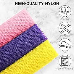 Metene 3 Pieces African Exfoliating Net, Colorful