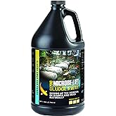 MICROBE-LIFT MLXSAG4 Sludge-Away Pond and Outdoor Water Garden Sludge Remover, OK for Live Koi Fish, Plant Life, and Decor, 1 Gallon