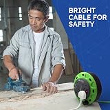 Desiretech 4 Socket Extension Lead 5m Heavy Duty Cable Reel 13A CE UKCA view 5