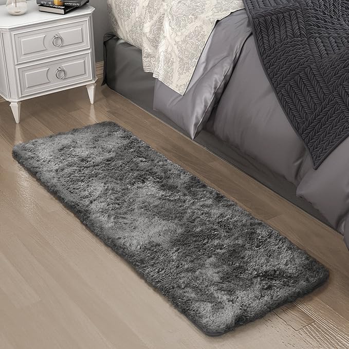 Lifewit Läufer Teppich Badematte Badvorleger Waschbar Badeteppich Weich Duschvorleger Rutschfest Antibakteriell aus Mikrofase