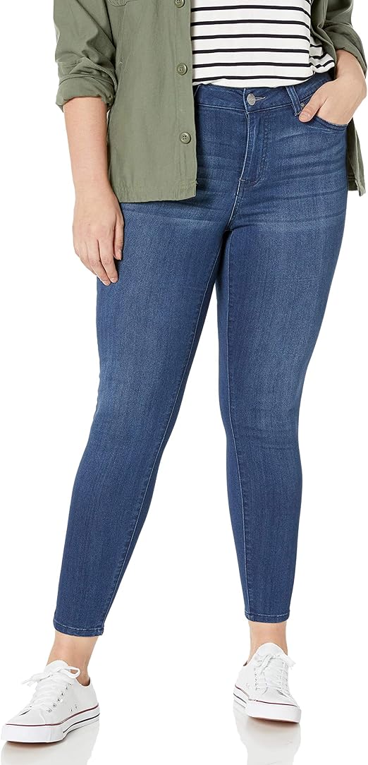 Celebrity Pink Jeans Womens Plus Size Infinite Stretch Mid Rise Skinny