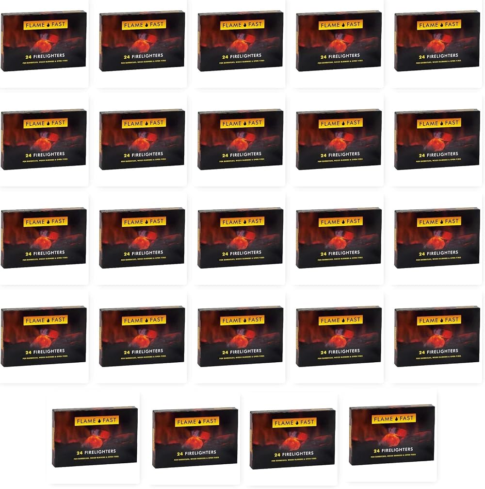 Flamefast Flame Fast Fire Lighters 24 Pack Odourless Quick Ignition