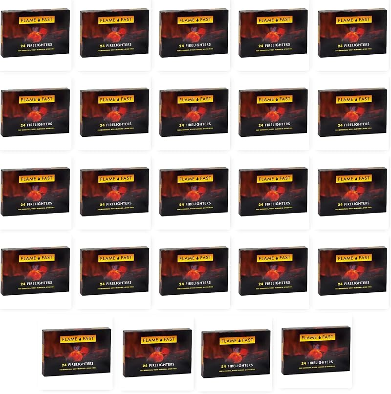 Flamefast Flame Fast Fire Lighters 24 Pack Odourless Quick Ignition