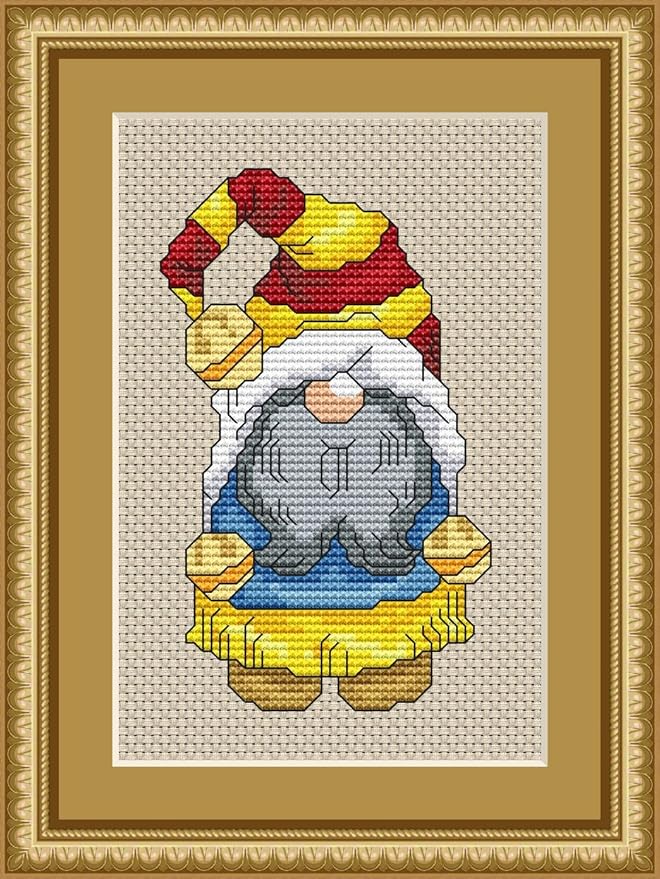 Amazon.com: Holiday Gnome 1 Cross Stitch Pattern (Not a Kit) Stitching Tips/Fabric Planning