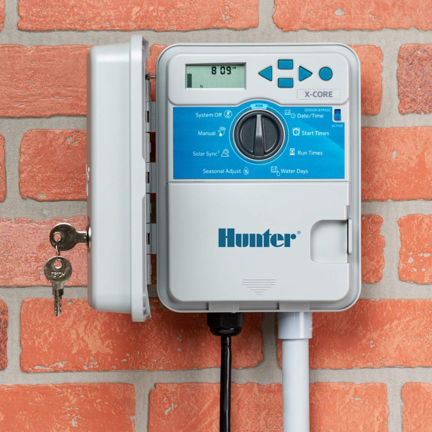 Hunter Sprinkler XC400 X-Core 4-Station Outdoor Irrigation Controller, Small : Watering Timers : Garden & Outdoor