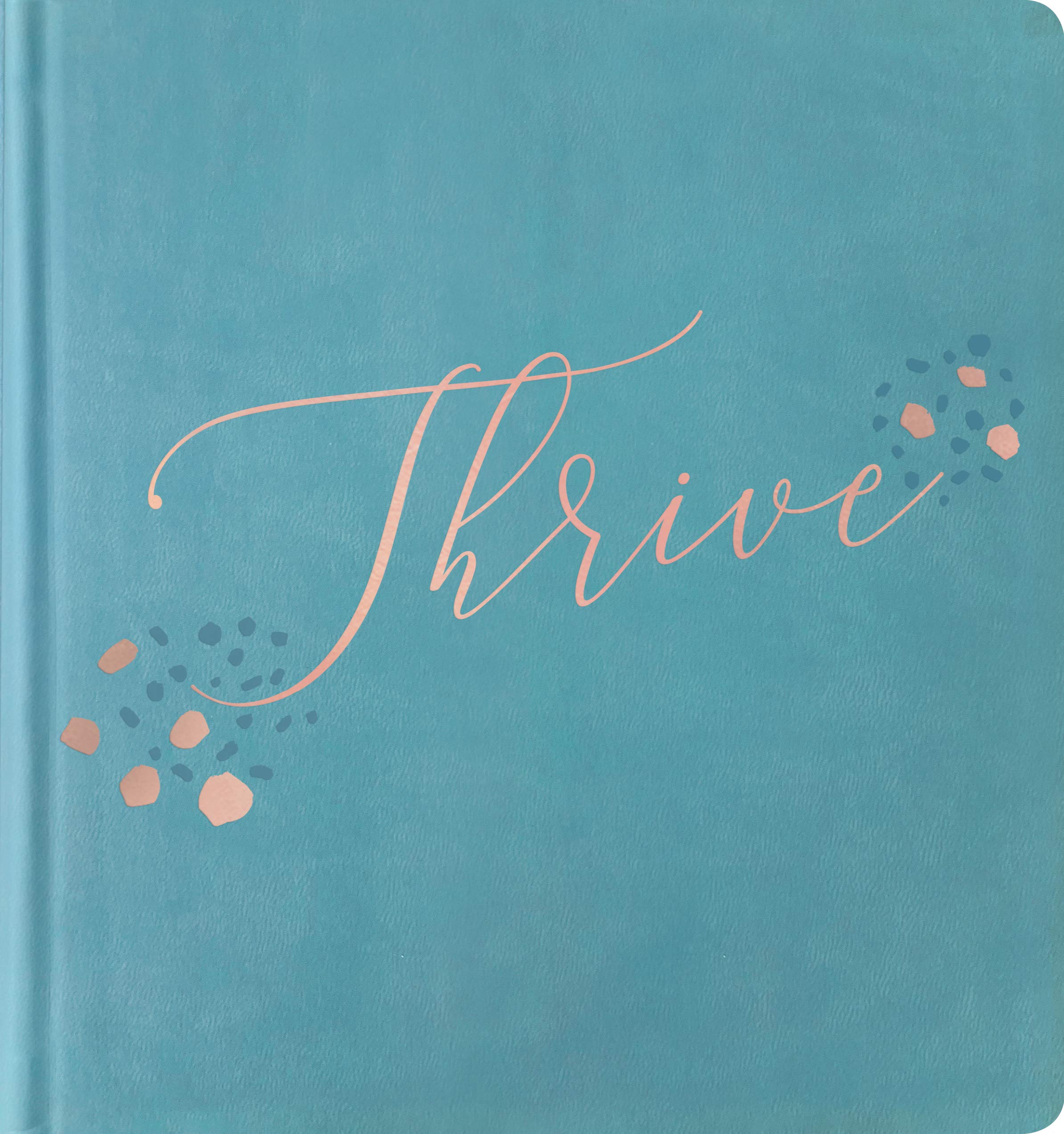 NLT THRIVE Creative Journaling Devotional Bible (Hardcover LeatherLike, Teal Blue with Rose Gold) NLT THRIVE Creative Journaling Devotional Bible (Hardcover LeatherLike, Teal Blue with Rose Gold) Imitation Leather