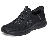 Skechers Men's Summits High Range Slip-in | Hands Free Slip-ins, Air-Cooled Memory Foam, Machine Washable, Vegan, Casual