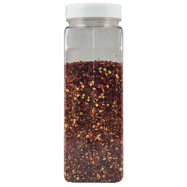 SPICE CLASSICS CRUSHED RED PEPPER, 12 OZ – ONE 12 OUNCE CONTAINER OF DRIED AND CRUSHED RED CHILI PEPPER FLAKES GREAT FOR PIZZA, CHOWDER, SEAFOOD, AND PASTA