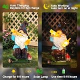 TickTime Solar Garden Gnome Lights - Funny Outdoor Gnomes Gift for Mum Grandma view 6